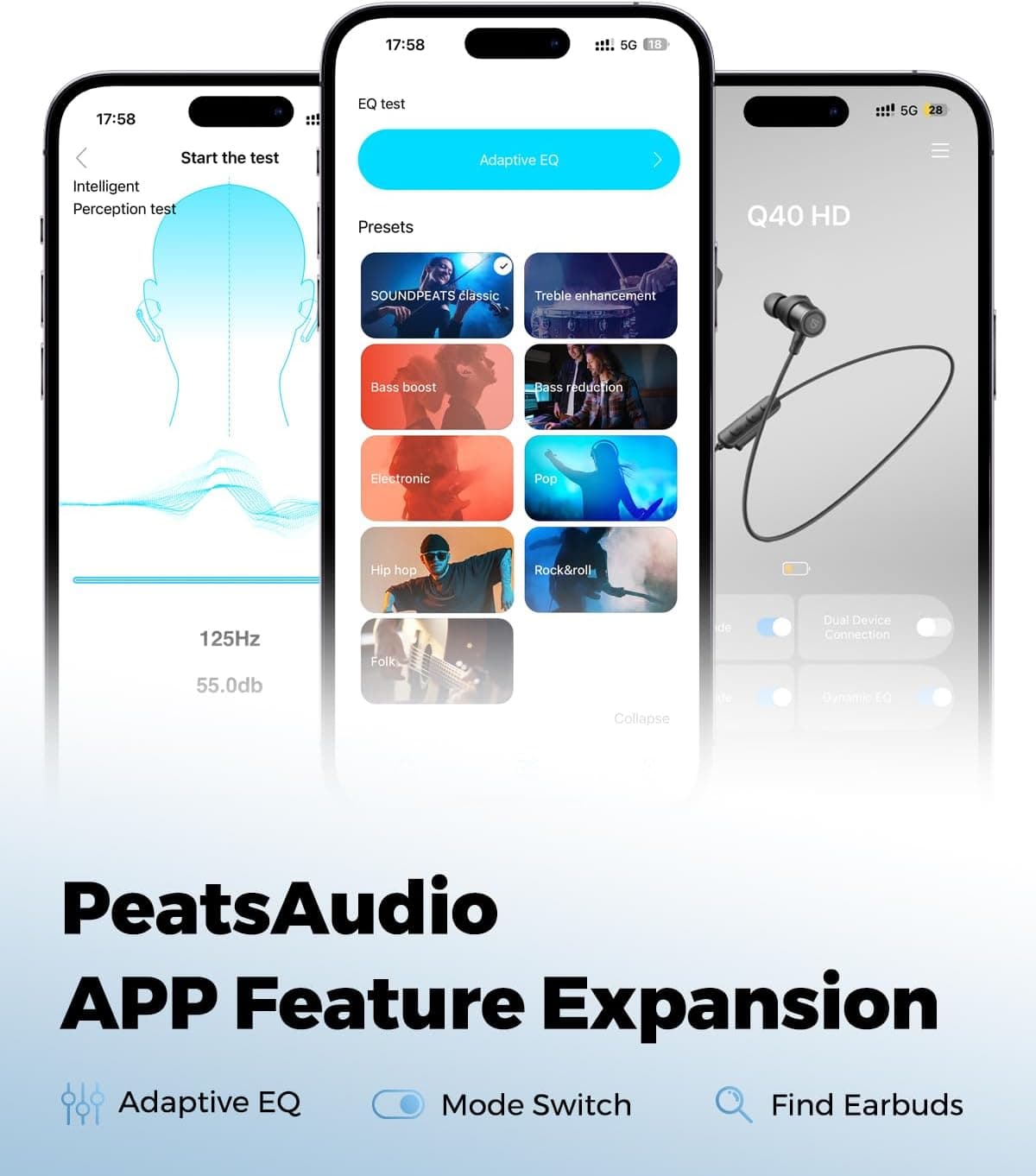 هدفون گردنی ورزشی SoundPEATS بلوتوث 6.0 ضدآب IP67 مدل Q40HD هدفون گردنی ورزشی SoundPEATS بلوتوث 6.0 ضدآب IP67 مدل Q40HD