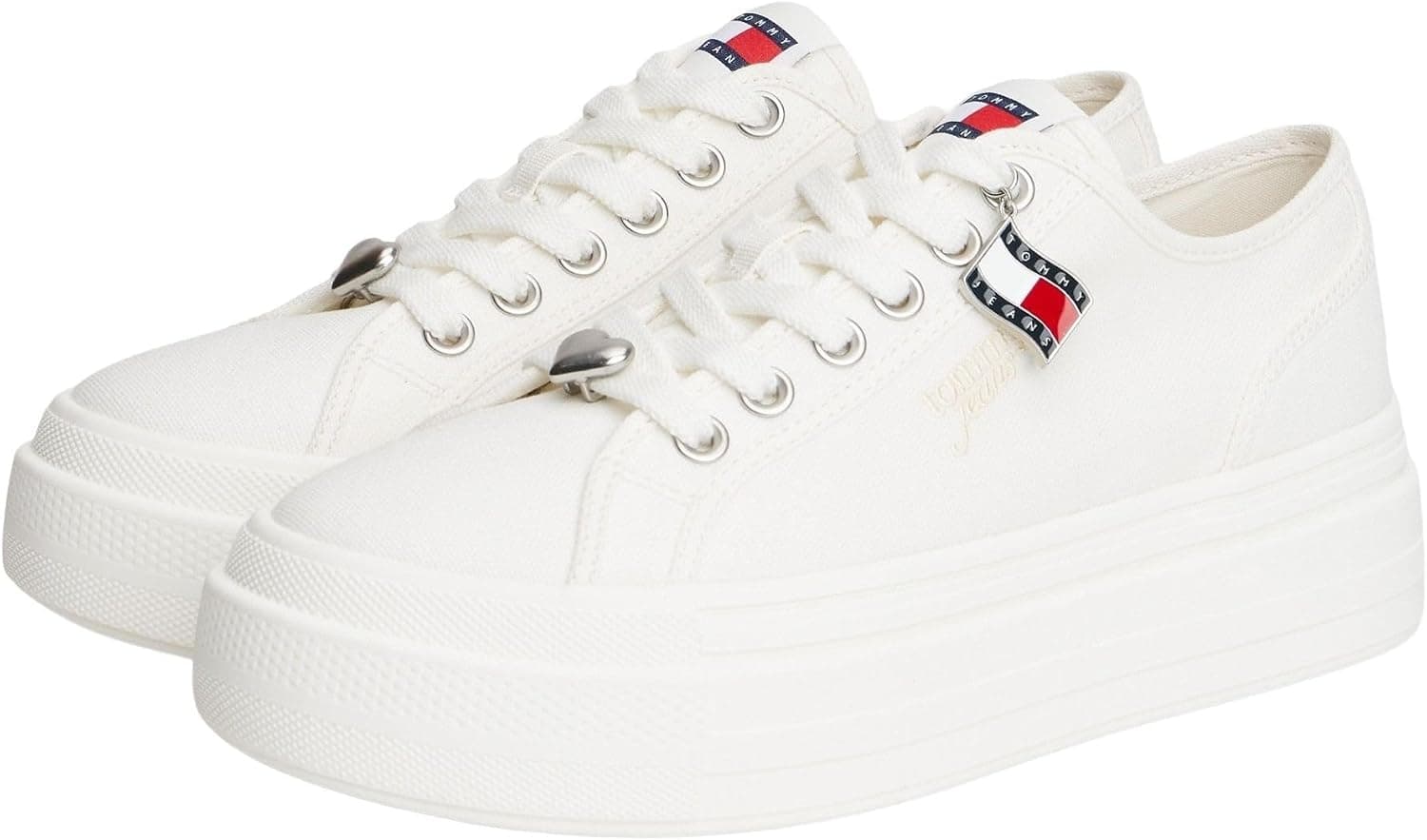 کفش اسنیکر زنانه Tommy Jeans مدل TJW FLATFORM SNEAKER CHARMS کفش اسنیکر زنانه Tommy Jeans مدل TJW FLATFORM SNEAKER CHARMS