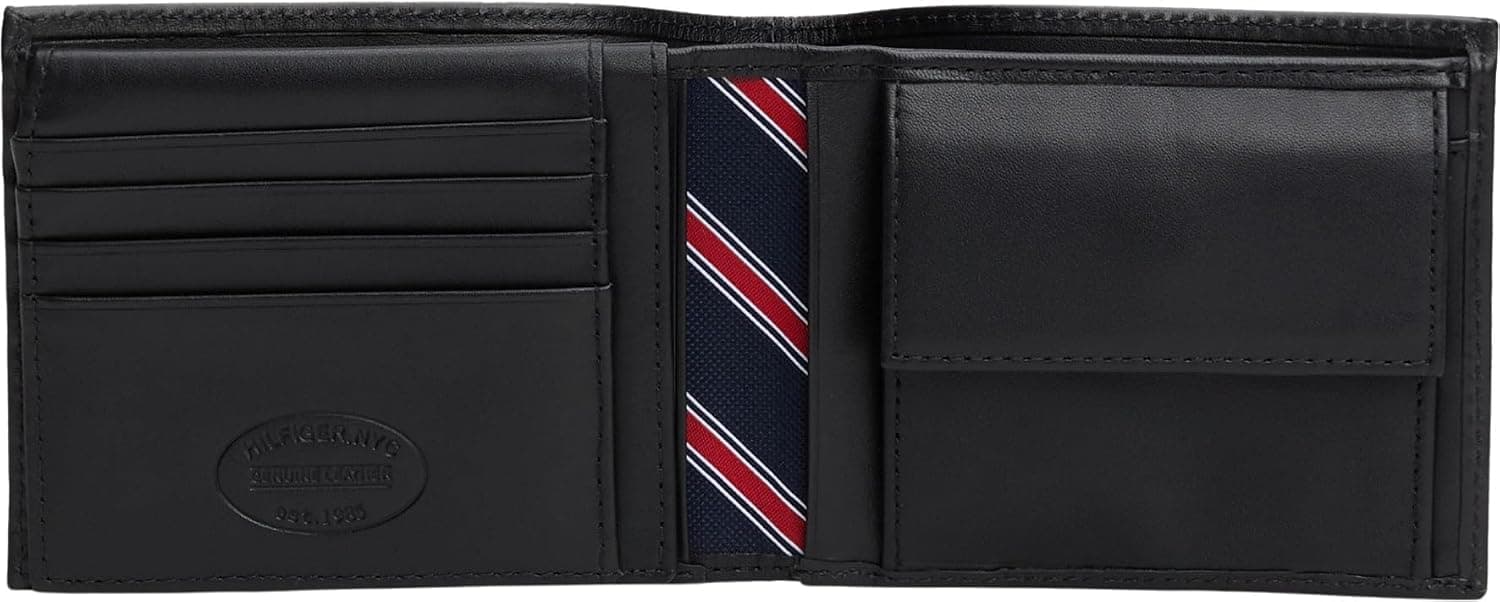 کیف پول مردانه Tommy Hilfiger با جیب سکه مدل Eton کیف پول مردانه Tommy Hilfiger با جیب سکه مدل Eton