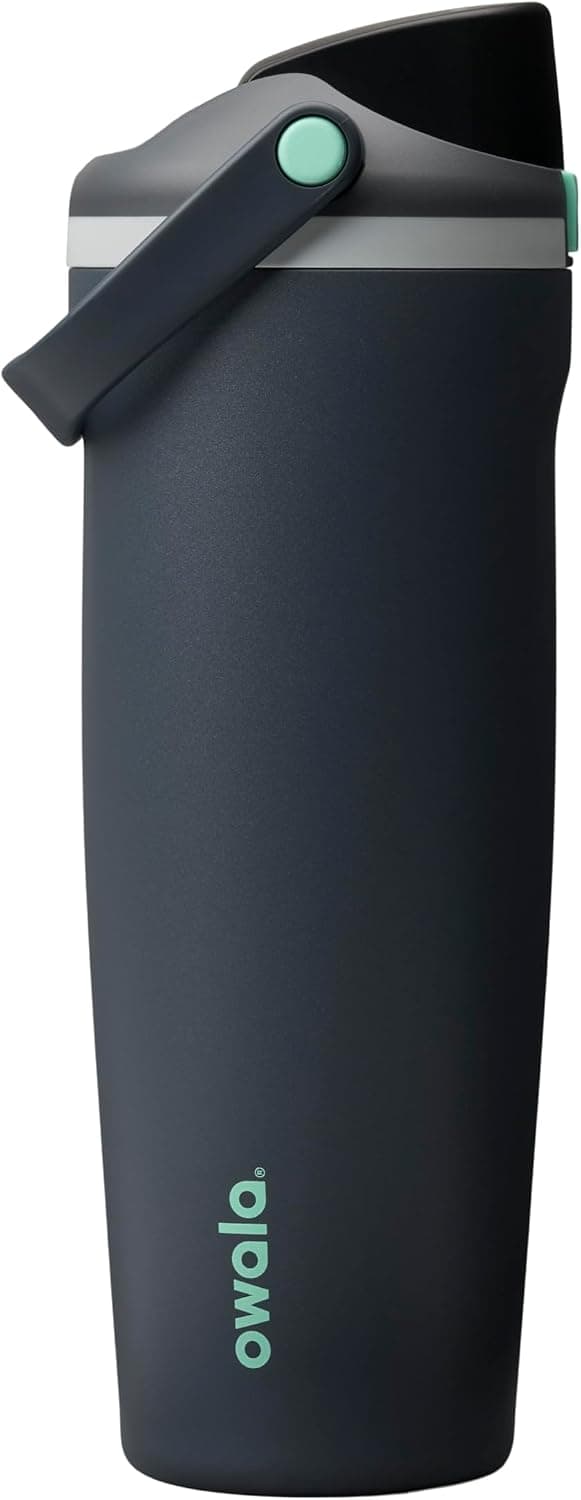 بطری آب Owala استیل ضدزنگ 30-oz خاکستری مهآلود مدل FreeSip Sway بطری آب Owala استیل ضدزنگ 30-oz خاکستری مهآلود مدل FreeSip Sway