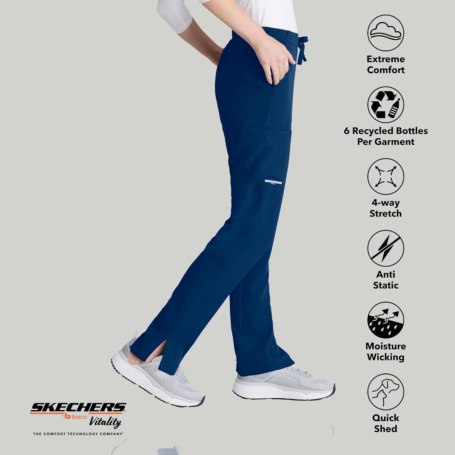 شلوار اسکراب پزشکی زنانه BARCO مدل Charge Pant شلوار اسکراب پزشکی زنانه BARCO مدل Charge Pant
