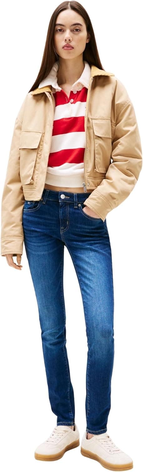 شلوار زنانه Tommy Jeans SOPHIE LW SKN مدل CH0258 شلوار زنانه Tommy Jeans SOPHIE LW SKN مدل CH0258
