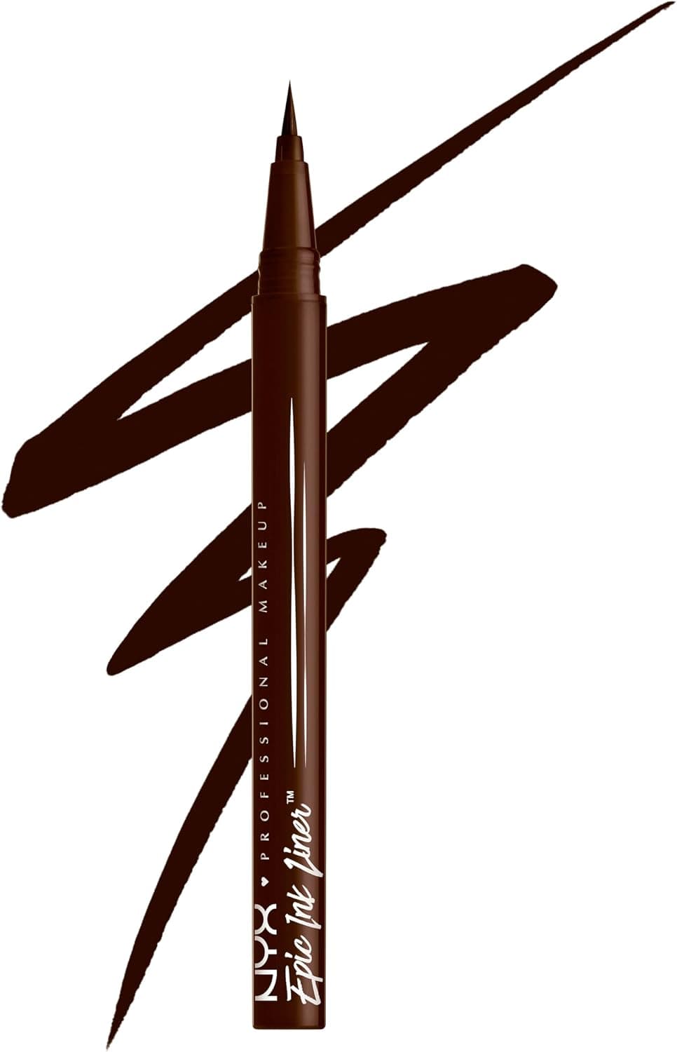 خط چشم مایع قلمی NYX PROFESSIONAL MAKEUP Epic Ink نوک نمدی انعطافپذیر ضدآب رنگ 04 Milk Chocolate خط چشم مایع قلمی NYX PROFESSIONAL MAKEUP Epic Ink نوک نمدی انعطافپذیر ضدآب رنگ 04 Milk Chocolate
