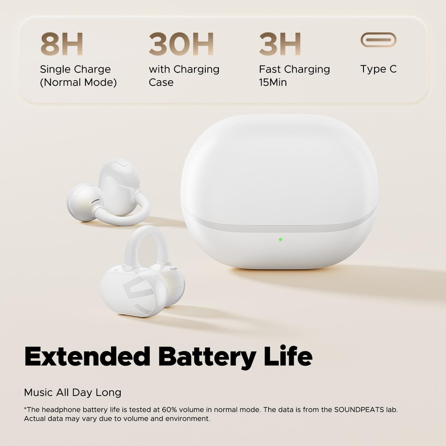 ایرباد بیسیم SOUNDPEATS مدل POP Clip اپن ایر گیرهای بلوتوث 5.4 IPX5 ایرباد بیسیم SOUNDPEATS مدل POP Clip اپن ایر گیرهای بلوتوث 5.4 IPX5