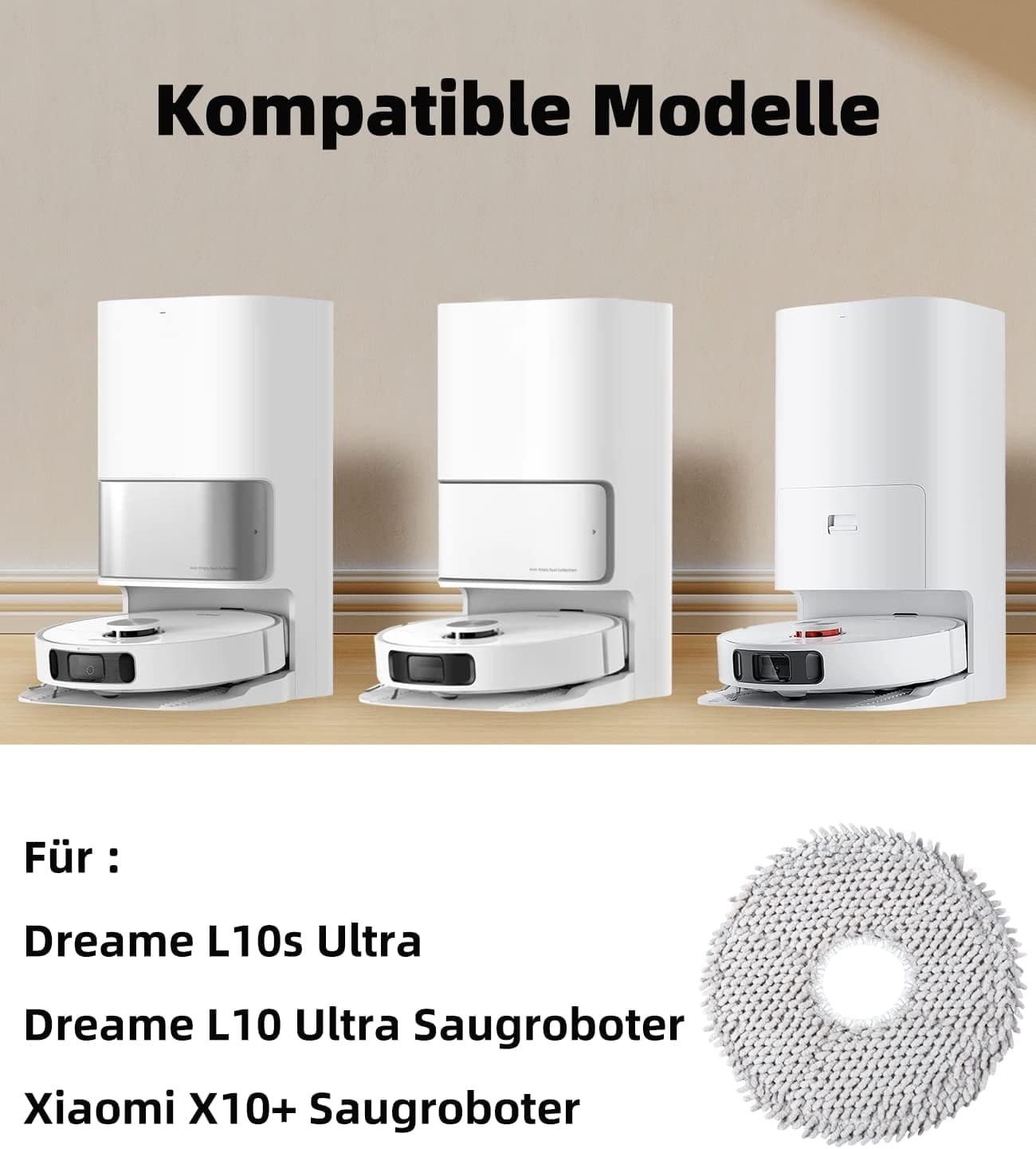 پد دستمال مرطوب مایکروفیبر Alloytool بسته 8 عددی برای جاروبرقی رباتیک Xiaomi و Dreame پد دستمال مرطوب مایکروفیبر Alloytool بسته 8 عددی برای جاروبرقی رباتیک Xiaomi و Dreame