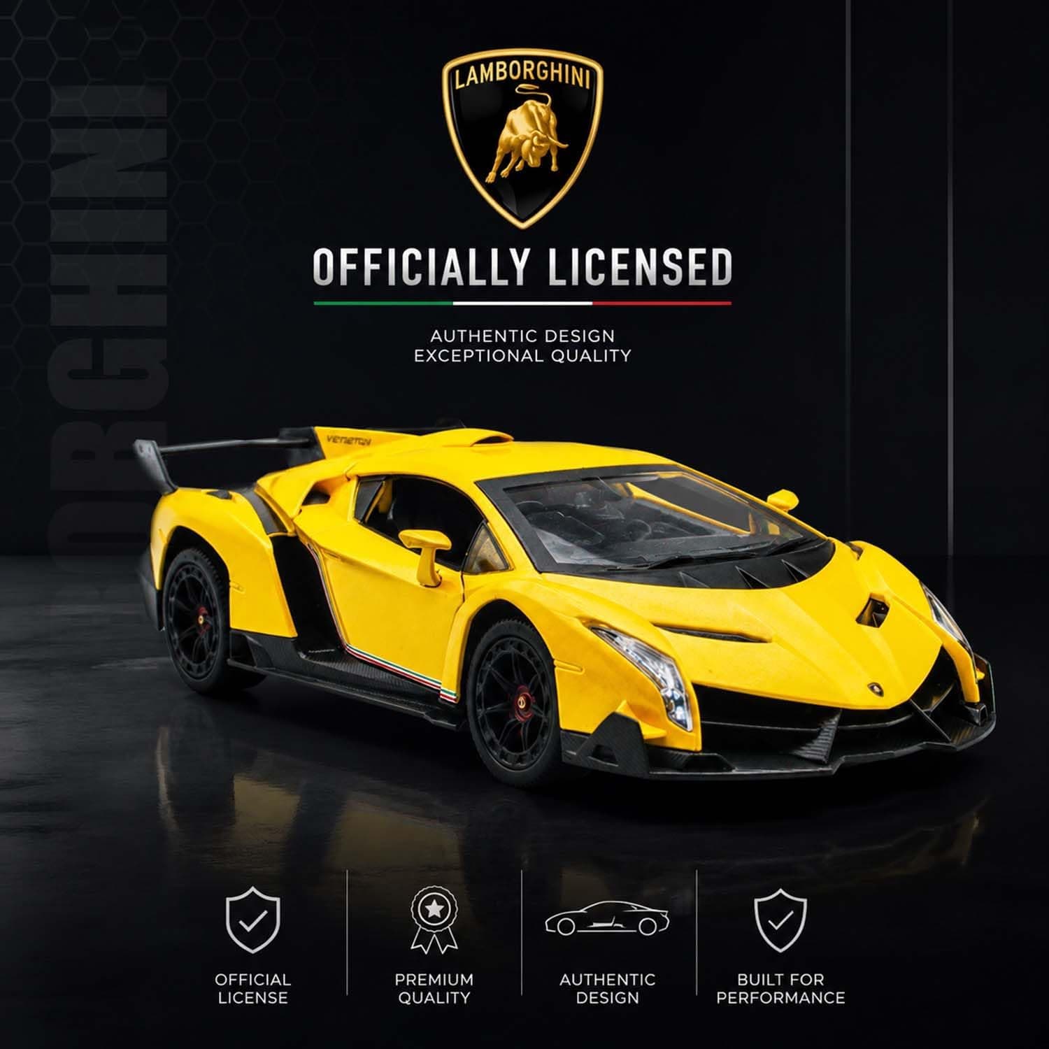 ماشین کنترلی LAFALA مدل Lamborghini مقیاس 1:18 زرد ماشین کنترلی LAFALA مدل Lamborghini مقیاس 1:18 زرد