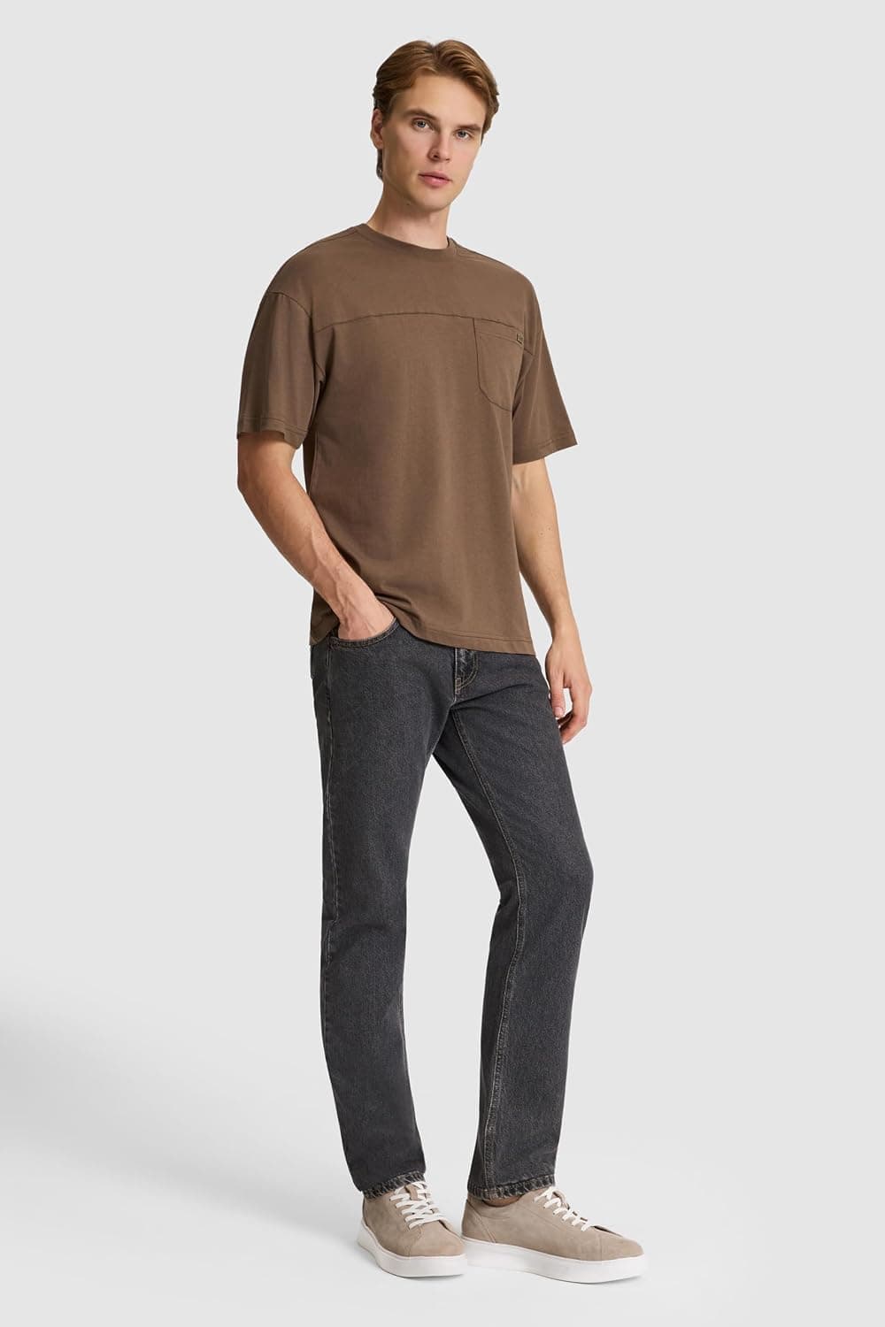 تیشرت مردانه U.S. POLO ASSN. یقه گرد فیت راحت رنگ سنگی مدل VR049 تیشرت مردانه U.S. POLO ASSN. یقه گرد فیت راحت رنگ سنگی مدل VR049