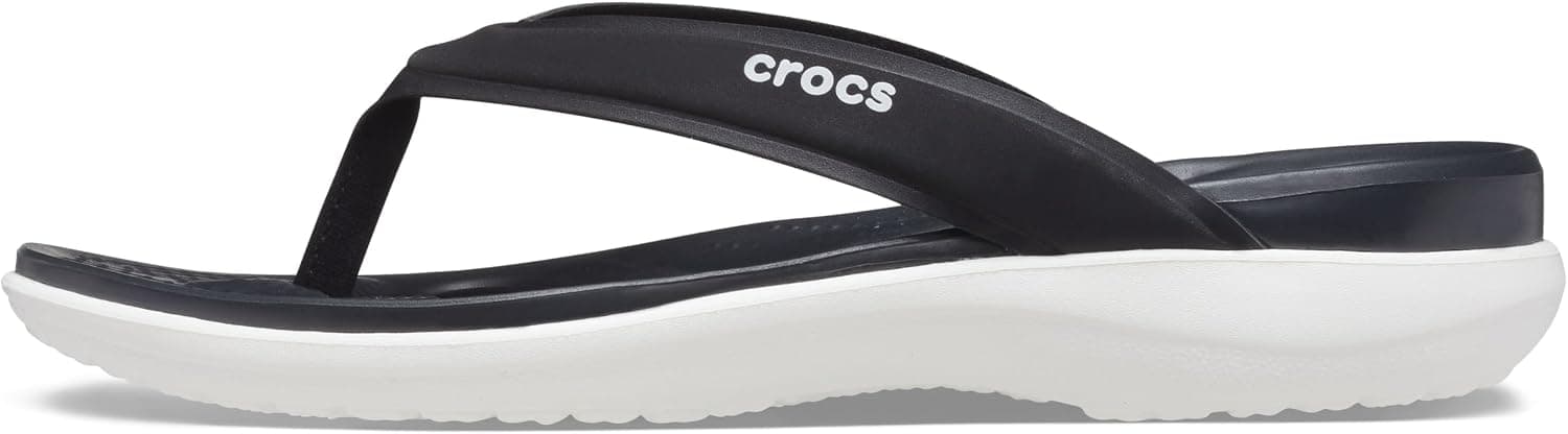 صندل دمپایی زنانه Crocs مشکی مدل Capri V Sporty Flip صندل دمپایی زنانه Crocs مشکی مدل Capri V Sporty Flip