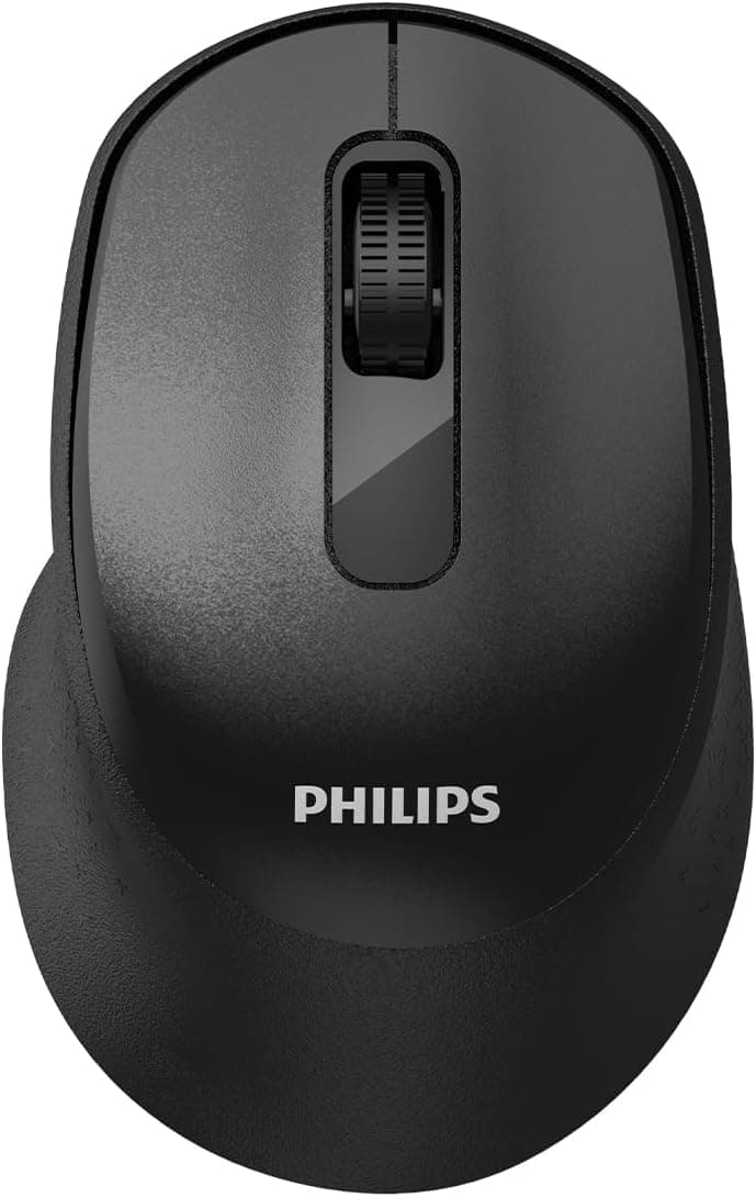 ماوس بیسیم اپتیکال بیصدا PHILIPS با Bluetooth 5.2 و 2.4GHz و 1600DPI مشکی مدل SPK7448 ماوس بیسیم اپتیکال بیصدا PHILIPS با Bluetooth 5.2 و 2.4GHz و 1600DPI مشکی مدل SPK7448