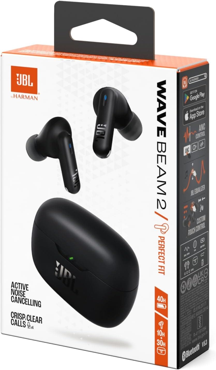 ایرباد بیسیم JBL Wave Beam 2 با حذف نویز تطبیقی مشکی مدل JBLWBEAM2BLK ایرباد بیسیم JBL Wave Beam 2 با حذف نویز تطبیقی مشکی مدل JBLWBEAM2BLK