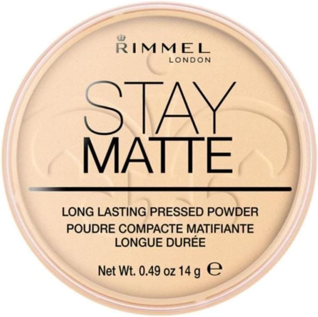 پودر فشرده مات Rimmel London مدل Stay Matte رنگ 01 Transparent وزن 14 g پودر فشرده مات Rimmel London مدل Stay Matte رنگ 01 Transparent وزن 14 g
