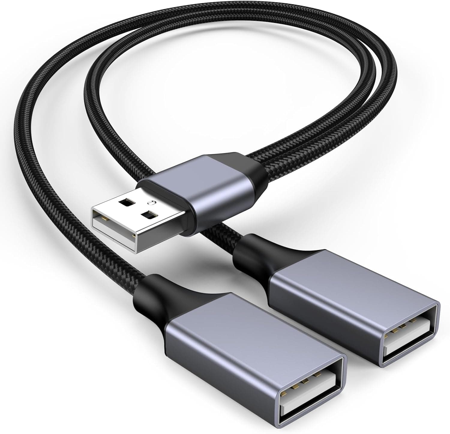 اسپلیتر USB یک به دو KAYQINHO کابل نر به دو ماده اسپلیتر USB یک به دو KAYQINHO کابل نر به دو ماده