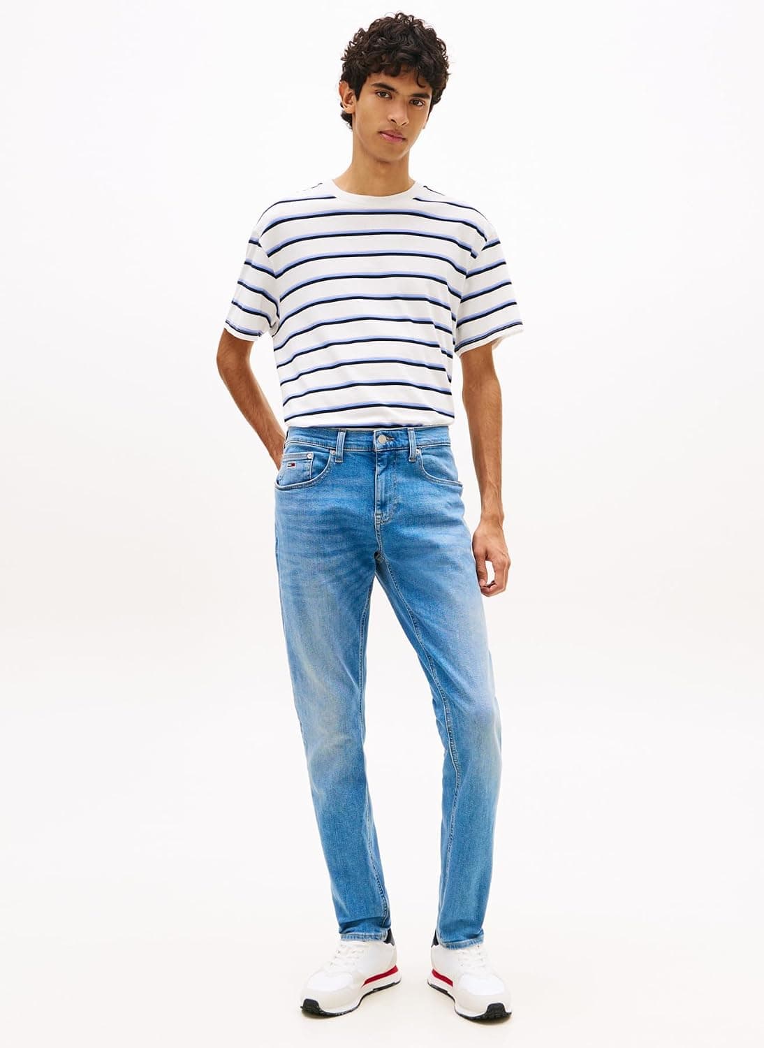 شلوار جین مردانه Tommy Jeans مدل AUSTIN SLIM CH0237 شلوار جین مردانه Tommy Jeans مدل AUSTIN SLIM CH0237