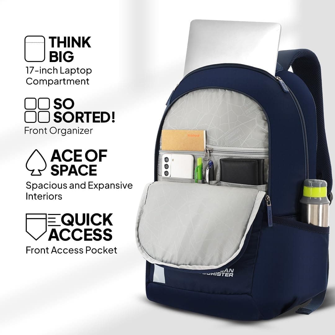 کولهپشتی American Tourister Slate 2.0 پلیاستر 34 لیتری مناسب لپتاپ 15.6 اینچی مدل 02 کولهپشتی American Tourister Slate 2.0 پلیاستر 34 لیتری مناسب لپتاپ 15.6 اینچی مدل 02