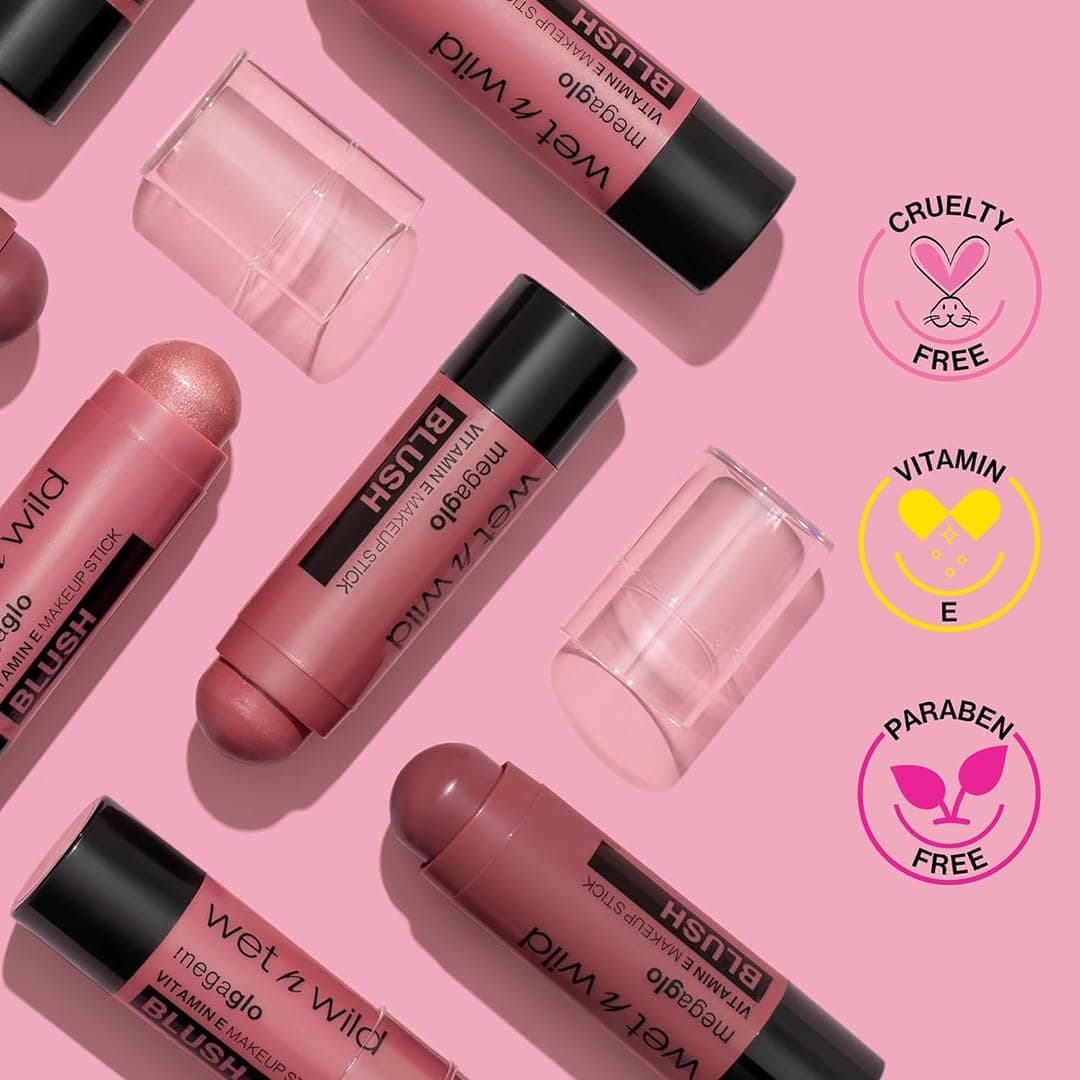 رژگونه استیکی Wet n Wild Megaglo حاوی ویتامین E رنگ Current Jam رژگونه استیکی Wet n Wild Megaglo حاوی ویتامین E رنگ Current Jam