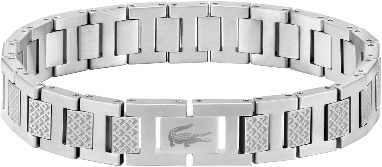 دستبند مردانه Lacoste زنجیری با طرح Petit Piqué Metropole دستبند مردانه Lacoste زنجیری با طرح Petit Piqué Metropole