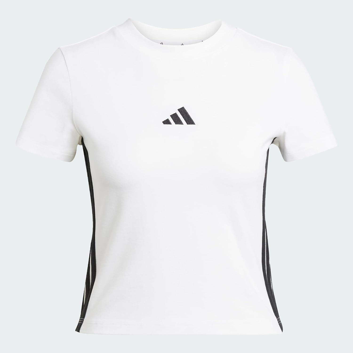 تیشرت زنانه adidas Essentials 3-Stripes اسلیم بیبی فیت تیشرت زنانه adidas Essentials 3-Stripes اسلیم بیبی فیت