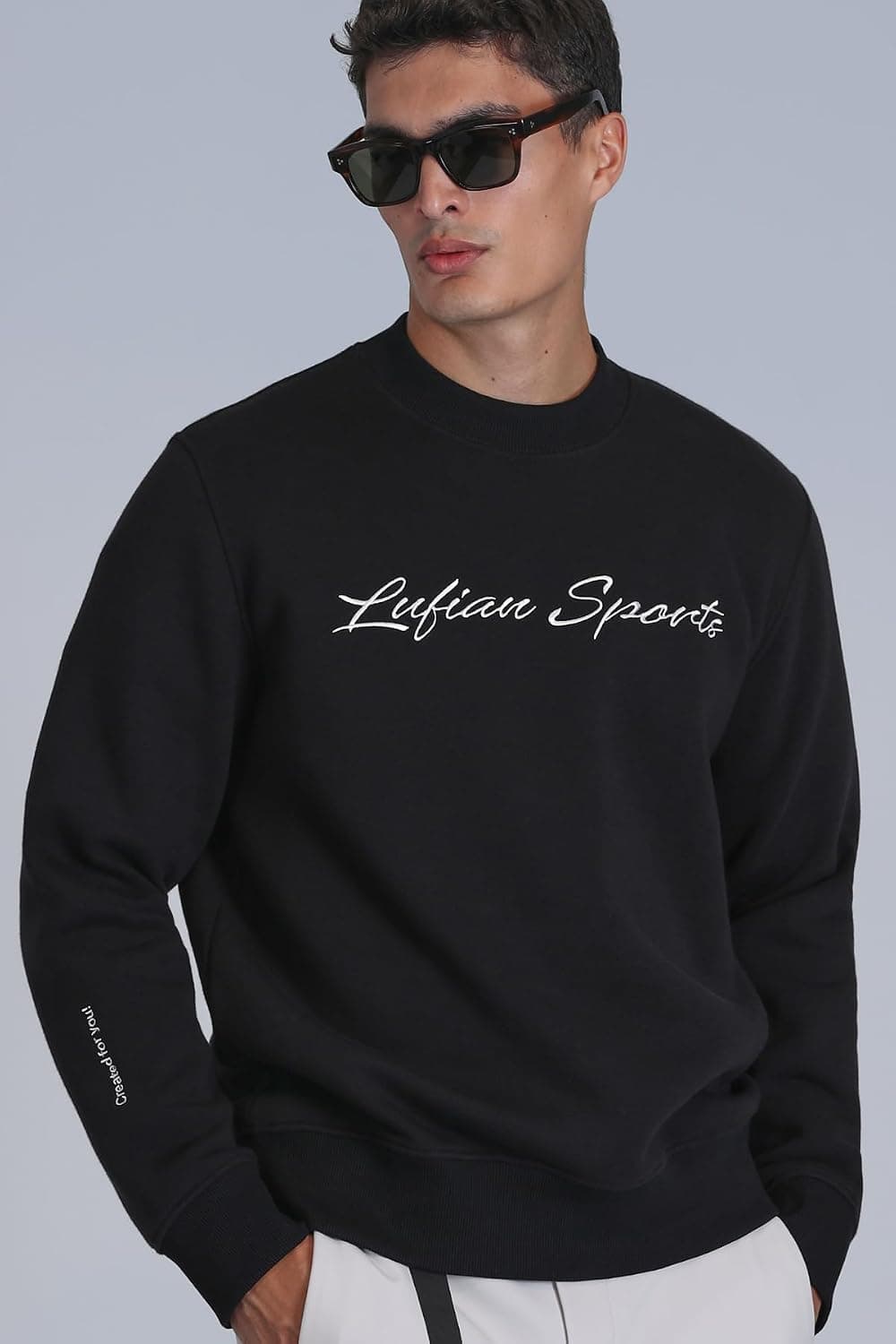 سوئیشرت مردانه Lufian Loved سیاه مدل 112030137 سوئیشرت مردانه Lufian Loved سیاه مدل 112030137