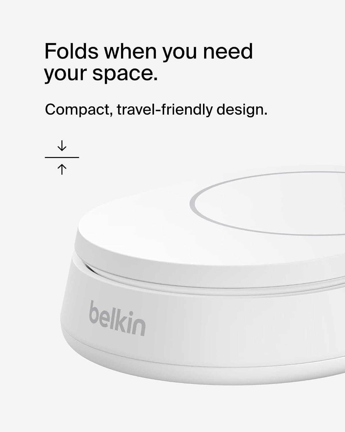 پایه شارژ بیسیم مغناطیسی تبدیلی Belkin Fast Charge Pro 15W MagSafe سفید پایه شارژ بیسیم مغناطیسی تبدیلی Belkin Fast Charge Pro 15W MagSafe سفید