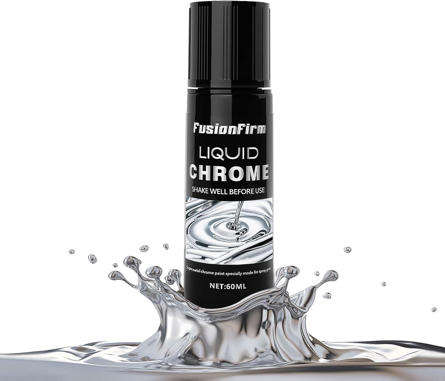 ست رنگ ایربراش کروم مایع آینهای FusionFirm پایه الکل 60ml ست رنگ ایربراش کروم مایع آینهای FusionFirm پایه الکل 60ml