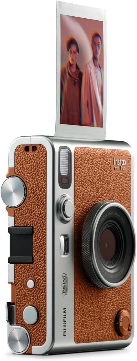 دوربین Fujifilm INSTAX MINI EVO قهوهای دوربین Fujifilm INSTAX MINI EVO قهوهای