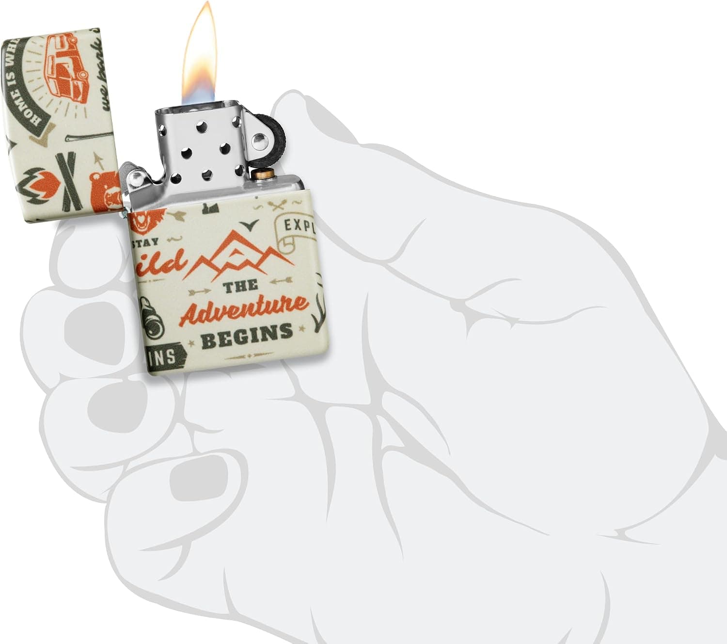 فندک Zippo بادگیر قابل پرشدن فندک Zippo بادگیر قابل پرشدن