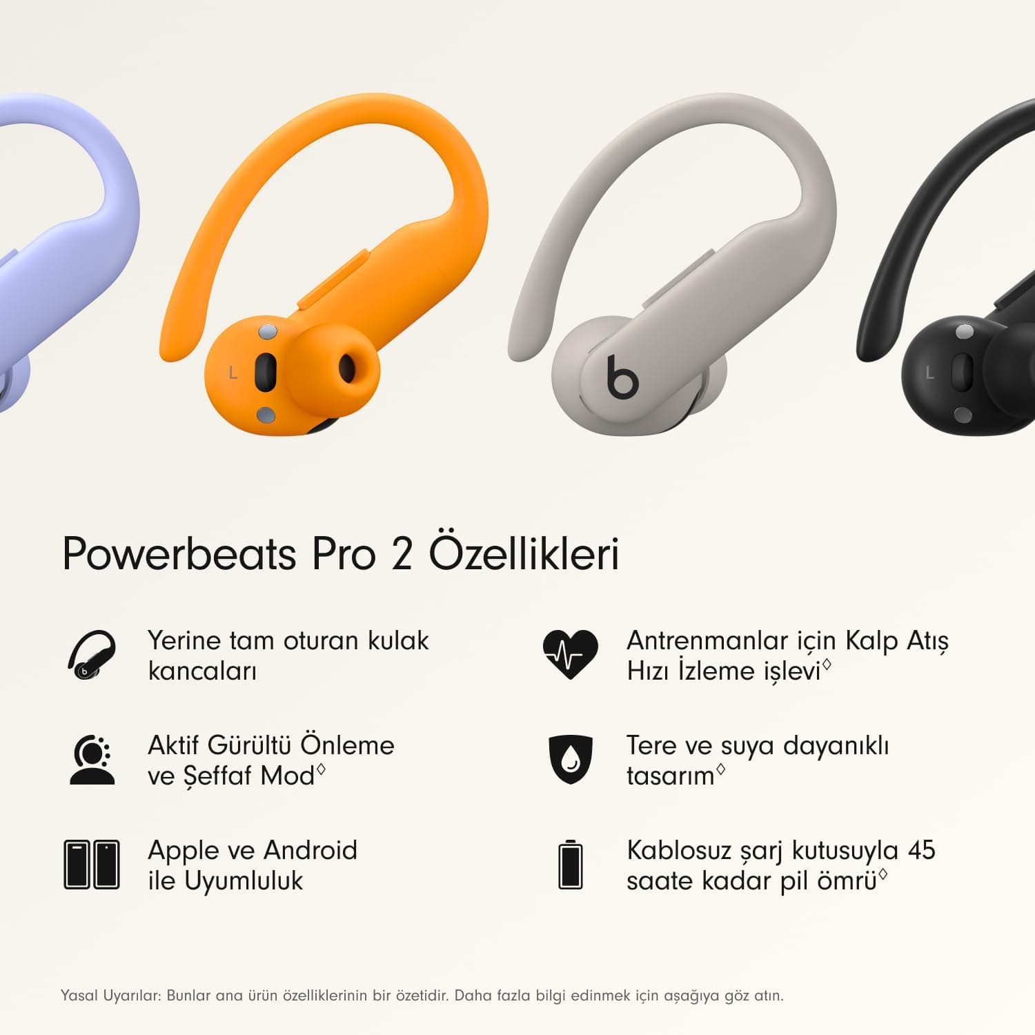 هدفون بیسیم Beats با حذف نویز و پایش ضربان قلب مدل Powerbeats Pro 2 هدفون بیسیم Beats با حذف نویز و پایش ضربان قلب مدل Powerbeats Pro 2