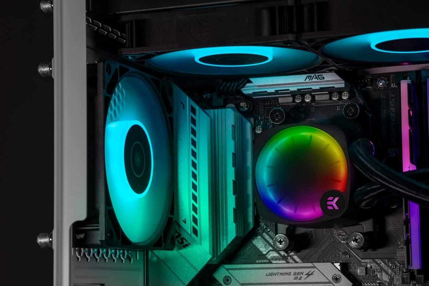 خنککننده مایع EK مدل Nucleus AIO CR240 Lux D-RGB خنککننده مایع EK مدل Nucleus AIO CR240 Lux D-RGB