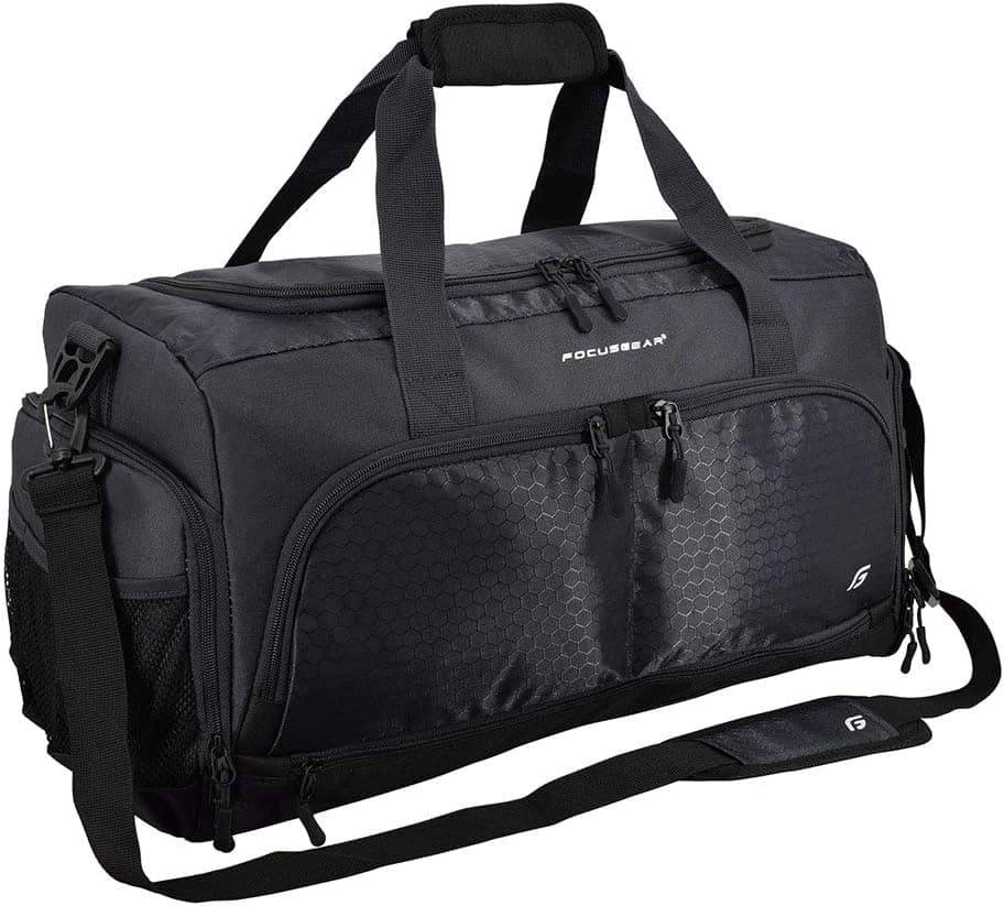 ساک ورزشی FocusGear سبز با 10 محفظه و کیفچه مقاوم در برابر آب مدل 2.0، 11.5"H x 10.5"W x 20"L ساک ورزشی FocusGear سبز با 10 محفظه و کیفچه مقاوم در برابر آب مدل 2.0، 11.5"H x 10.5"W x 20"L