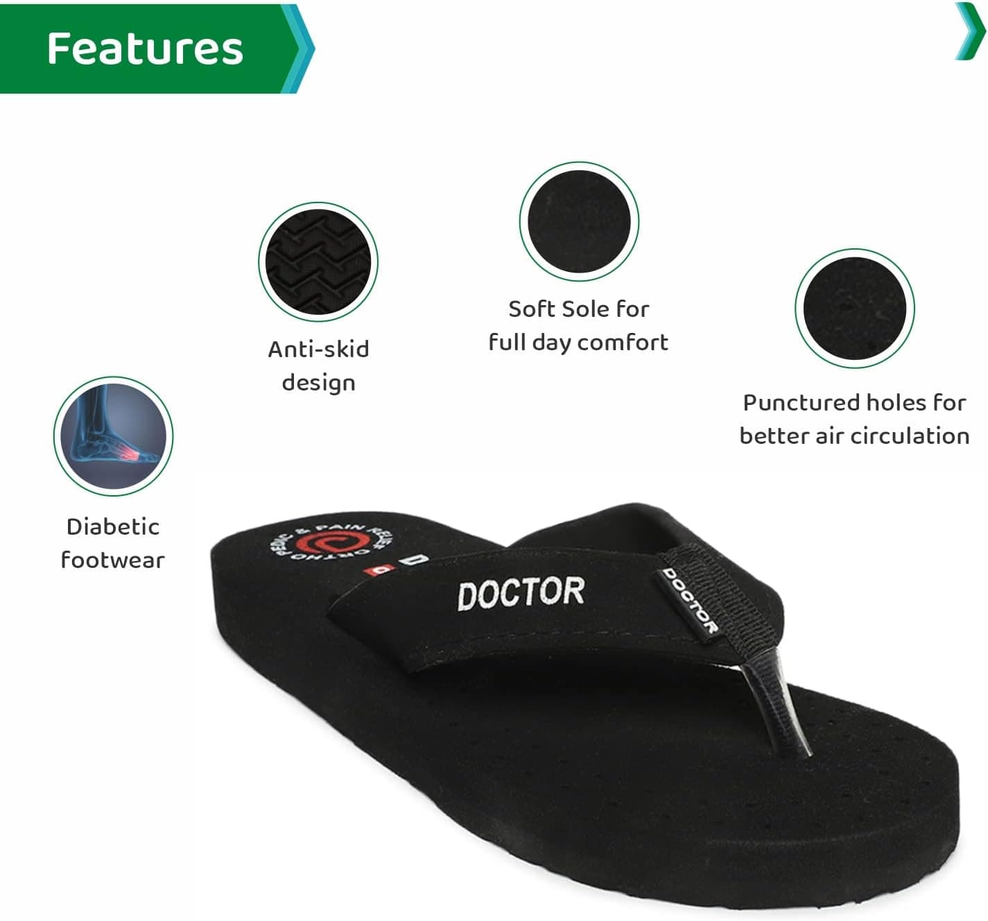 دمپایی مردانه ORTHO JOY فوق نرم ارتوپدی دمپایی مردانه ORTHO JOY فوق نرم ارتوپدی