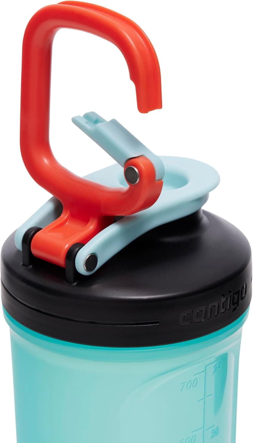 قمقمه و شیکر ورزشی Contigo Shake Go 820ML فیروزهای قمقمه و شیکر ورزشی Contigo Shake Go 820ML فیروزهای