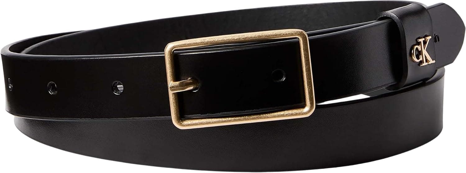 کمربند زنانه Calvin Klein چرمی سگکدار لوگو مشکی مدل LV04F7050G YIH کمربند زنانه Calvin Klein چرمی سگکدار لوگو مشکی مدل LV04F7050G YIH