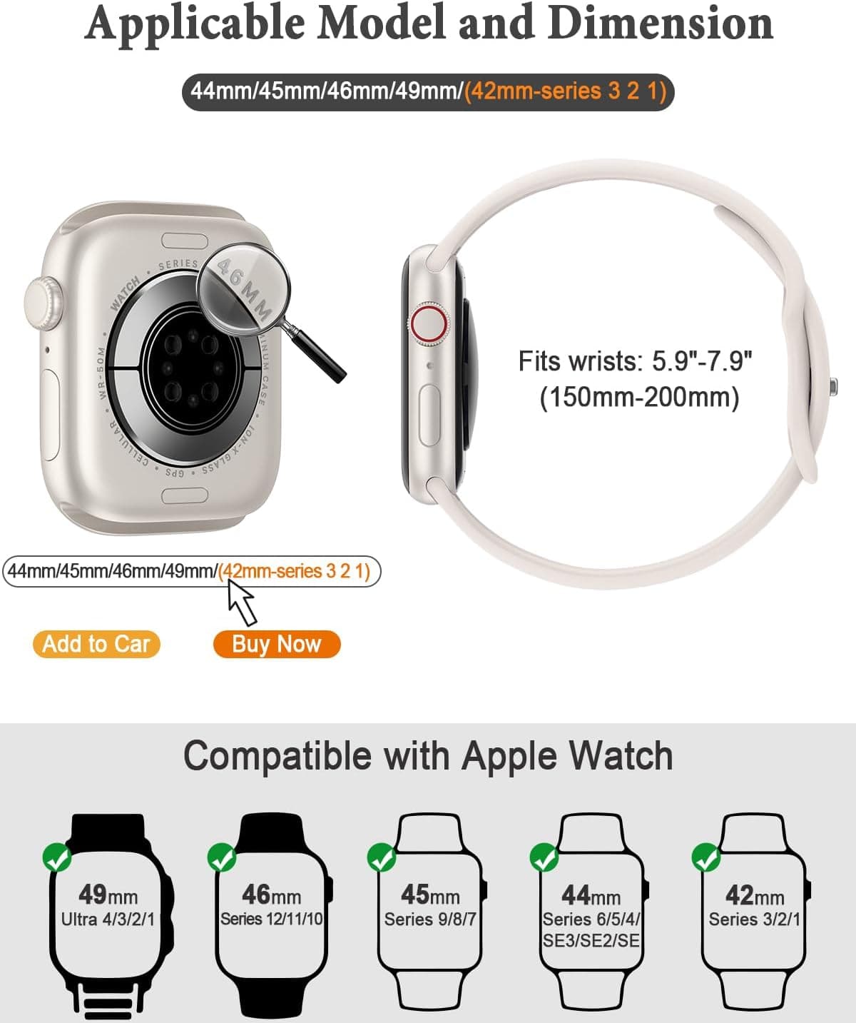 بند ورزشی زنانه و مردانه HEARTBOOM سازگار با Apple Watch 6 عددی بند ورزشی زنانه و مردانه HEARTBOOM سازگار با Apple Watch 6 عددی