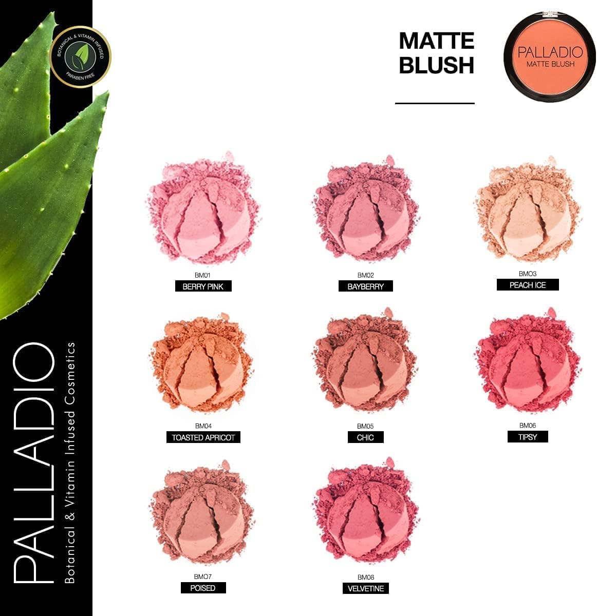 رژگونه مات Palladio مدل Chic رژگونه مات Palladio مدل Chic