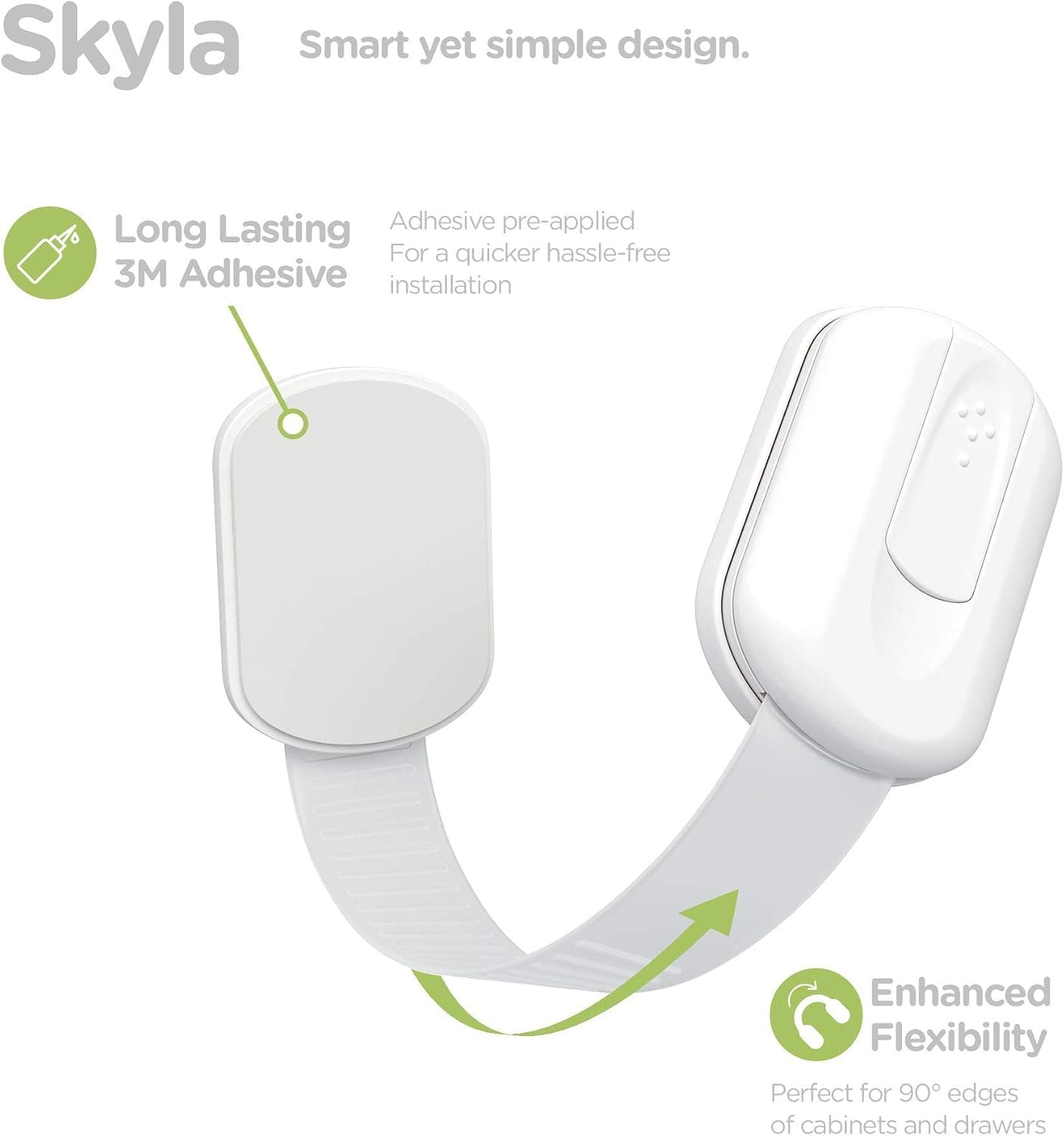 قفل ایمنی کودک چندمنظوره Skyla Homes برای کابینت، کشو، فر و توالت با چسب 3M (8-Pack) قفل ایمنی کودک چندمنظوره Skyla Homes برای کابینت، کشو، فر و توالت با چسب 3M (8-Pack)