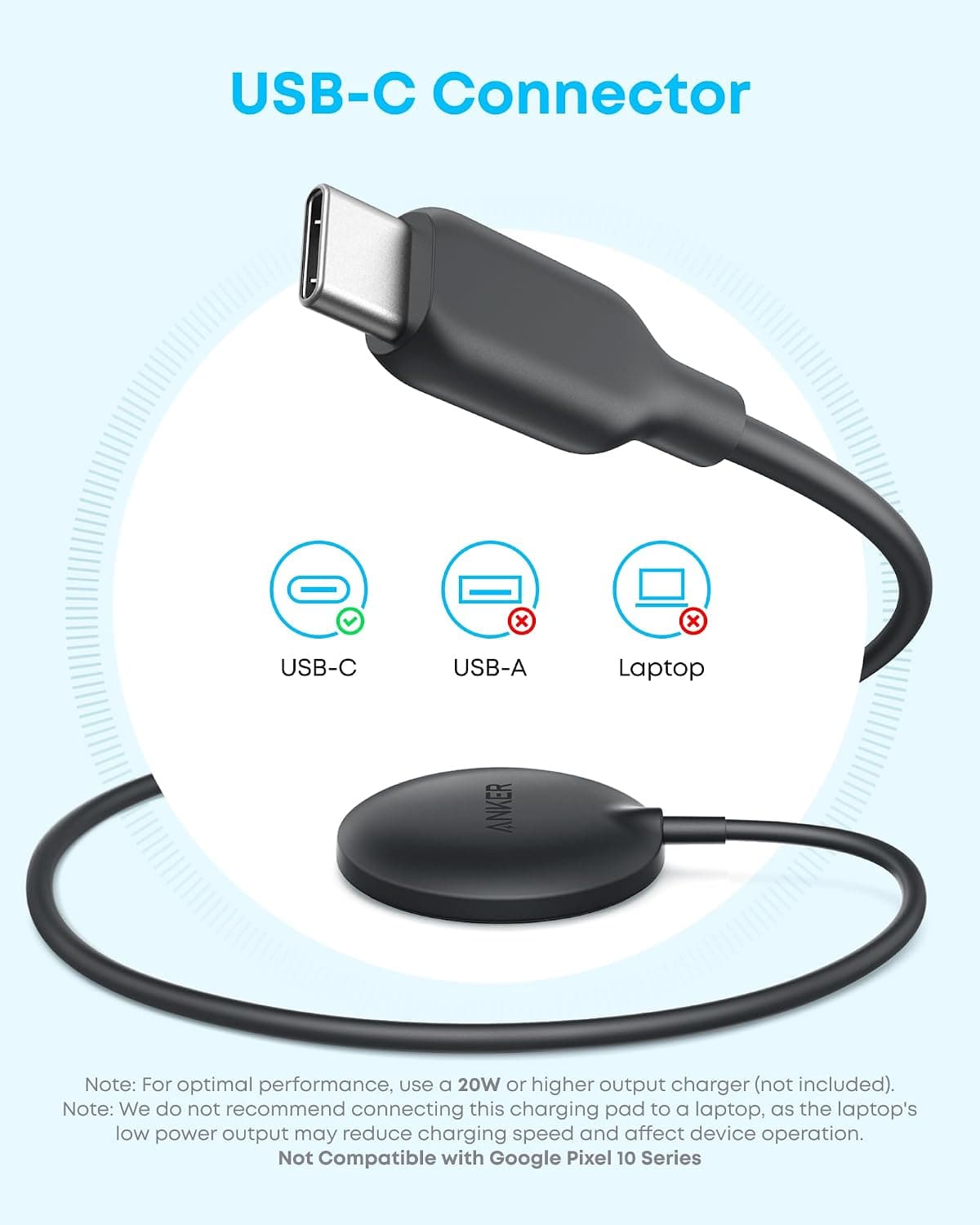 شارژر بیسیم Anker Zolo سازگار با MagSafe با Qi2 و شارژ سریع 15W شارژر بیسیم Anker Zolo سازگار با MagSafe با Qi2 و شارژ سریع 15W