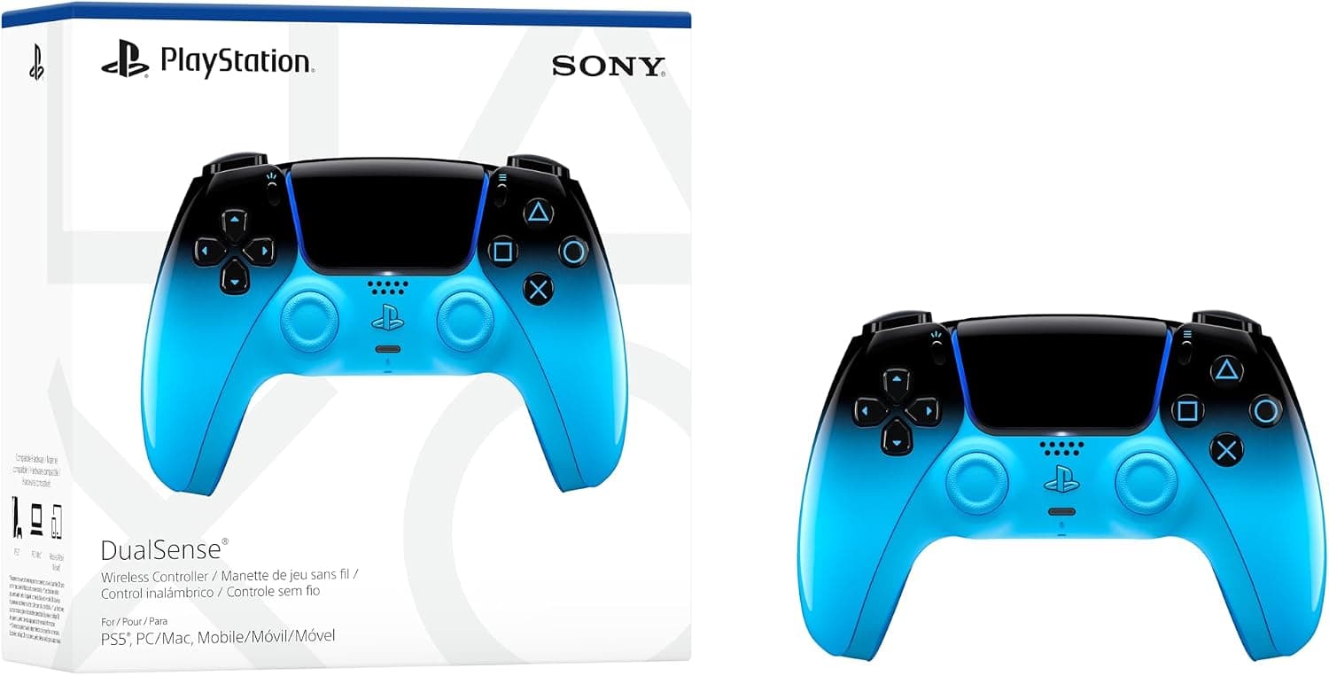 دسته بازی بیسیم PlayStation مدل DualSense رنگ آبی ریتم برای PS5 دسته بازی بیسیم PlayStation مدل DualSense رنگ آبی ریتم برای PS5