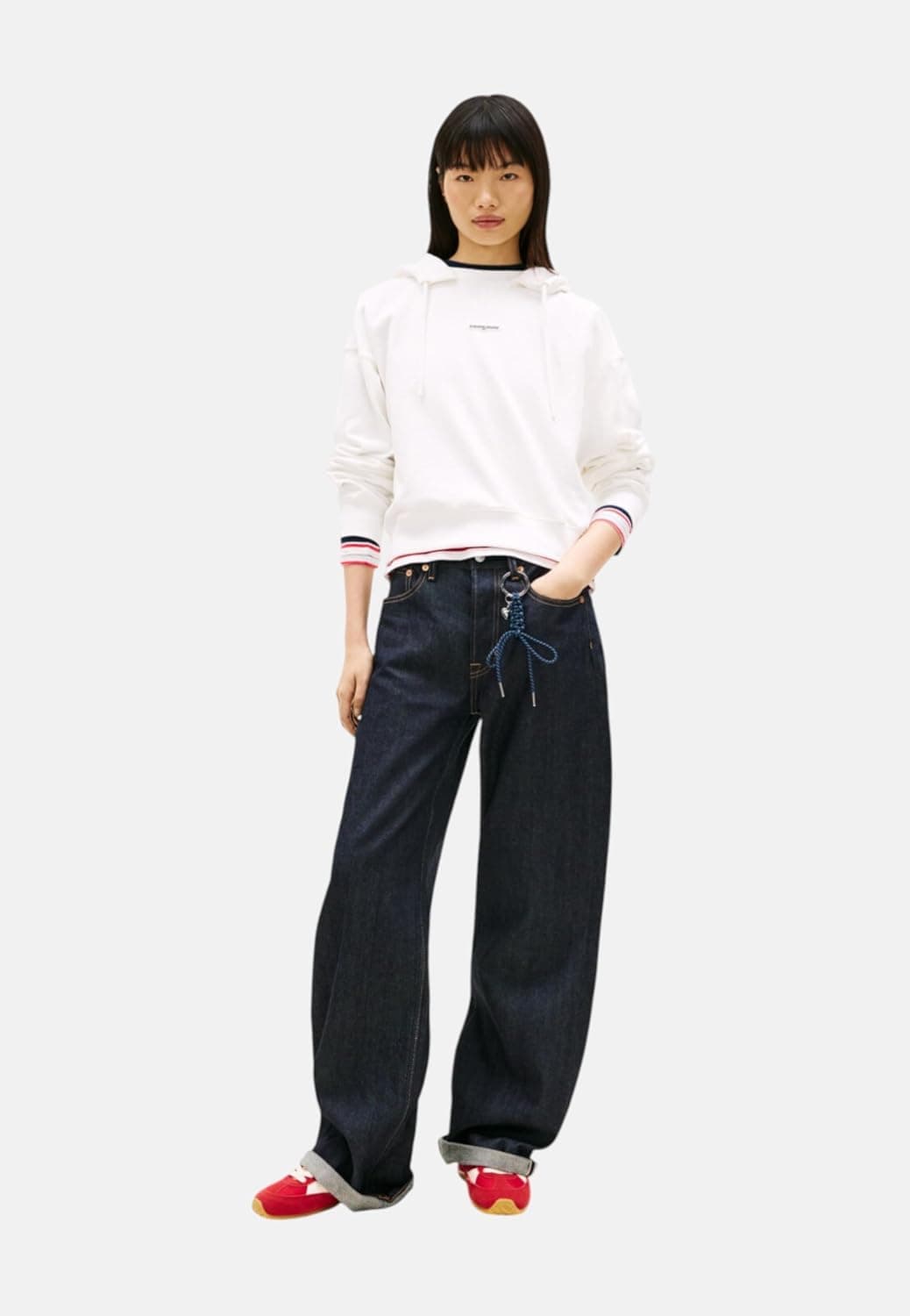 سویشرت کلاهدار زنانه Tommy Hilfiger مدل TJW BXY SH SCRIPT LABEL HOODIE سویشرت کلاهدار زنانه Tommy Hilfiger مدل TJW BXY SH SCRIPT LABEL HOODIE