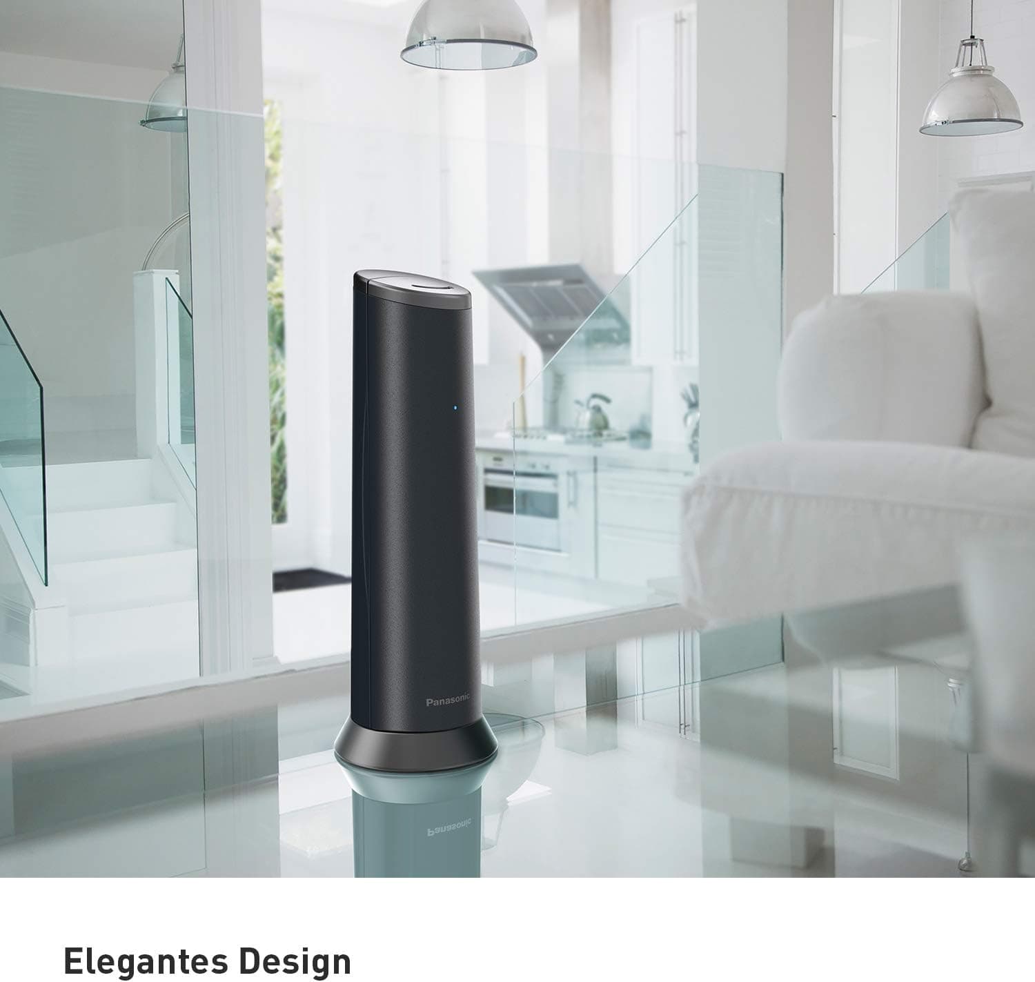 تلفن بیسیم Panasonic با پاسخگو و ساعت زنگدار مدل KX-TGK220GM مشکی مات تلفن بیسیم Panasonic با پاسخگو و ساعت زنگدار مدل KX-TGK220GM مشکی مات