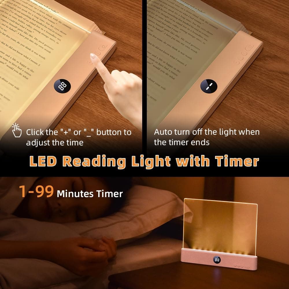 چراغ مطالعه و شب 2 in 1 Choudao Tech LED قابل تنظیم تخت چراغ مطالعه و شب 2 in 1 Choudao Tech LED قابل تنظیم تخت