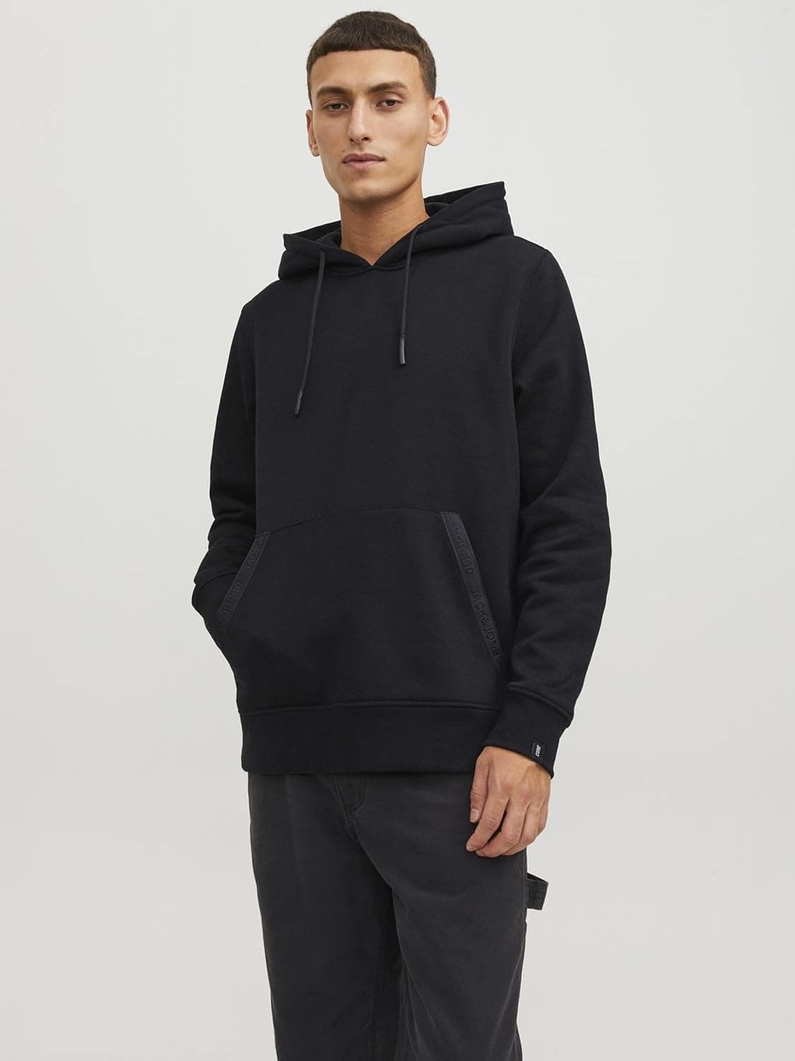 سوئیشرت کاپشندار مردانه JACK & JONES CORE JCOREACT مدل 12242176 سوئیشرت کاپشندار مردانه JACK & JONES CORE JCOREACT مدل 12242176