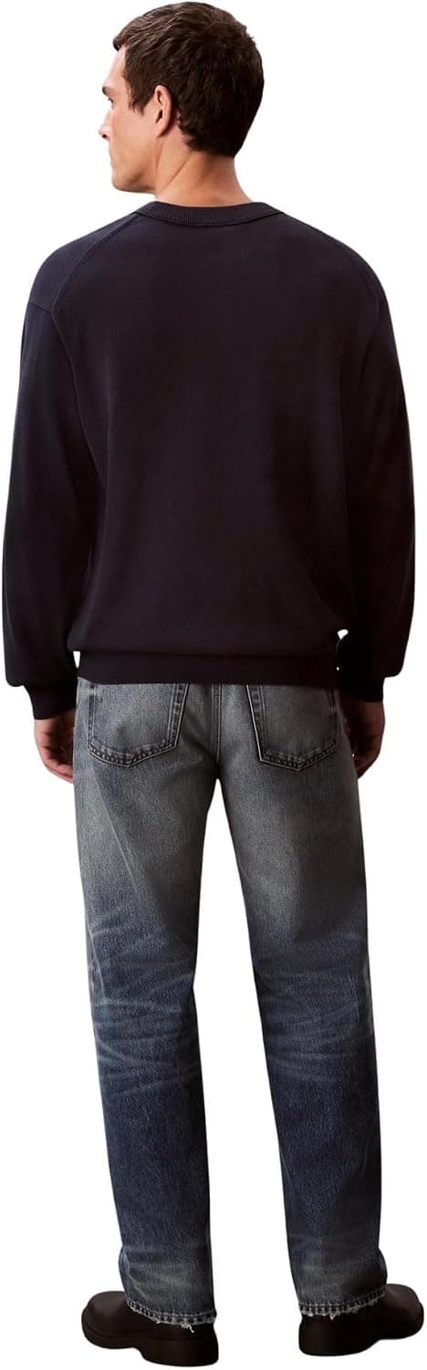 پلیور مردانه Calvin Klein نخی ریلکس یقه گرد آستین بلند پلیور مردانه Calvin Klein نخی ریلکس یقه گرد آستین بلند