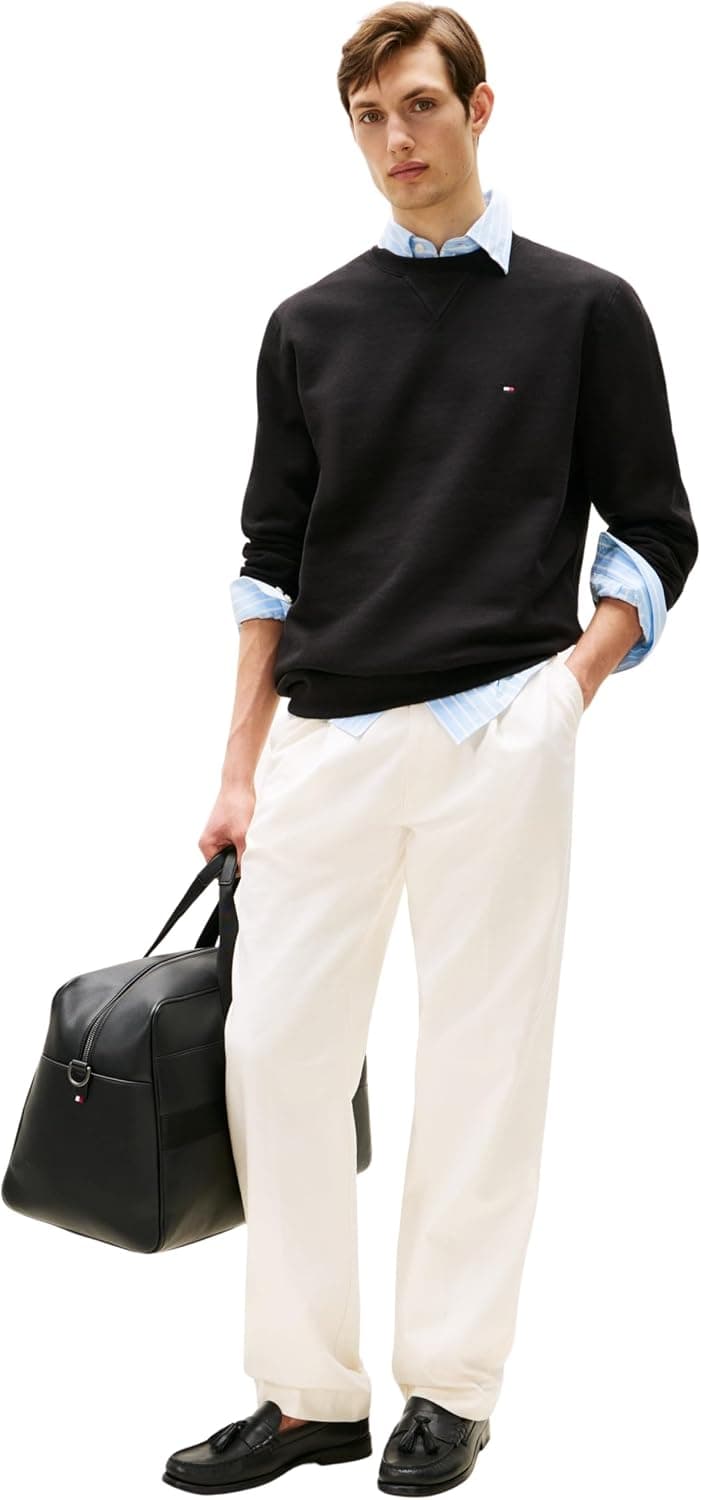 سویشرت مردانه Tommy Hilfiger یقه گرد فلیس ESSENTIAL سویشرت مردانه Tommy Hilfiger یقه گرد فلیس ESSENTIAL