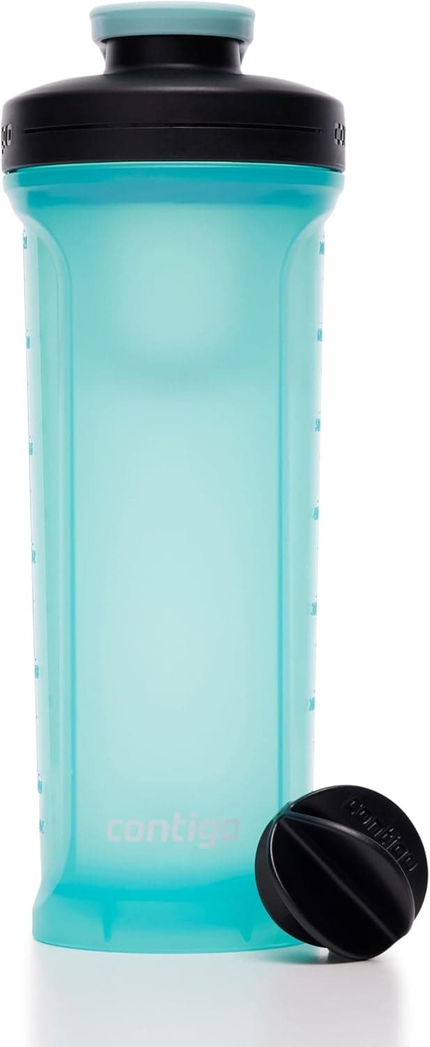 قمقمه و شیکر ورزشی Contigo Shake Go 820ML فیروزهای قمقمه و شیکر ورزشی Contigo Shake Go 820ML فیروزهای