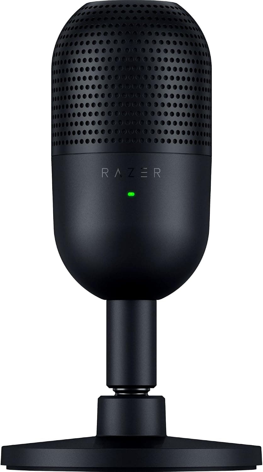 میکروفون USB Razer Seiren V3 Mini مشکی کاندنسر 14mm با دریافت کاردیوید میکروفون USB Razer Seiren V3 Mini مشکی کاندنسر 14mm با دریافت کاردیوید