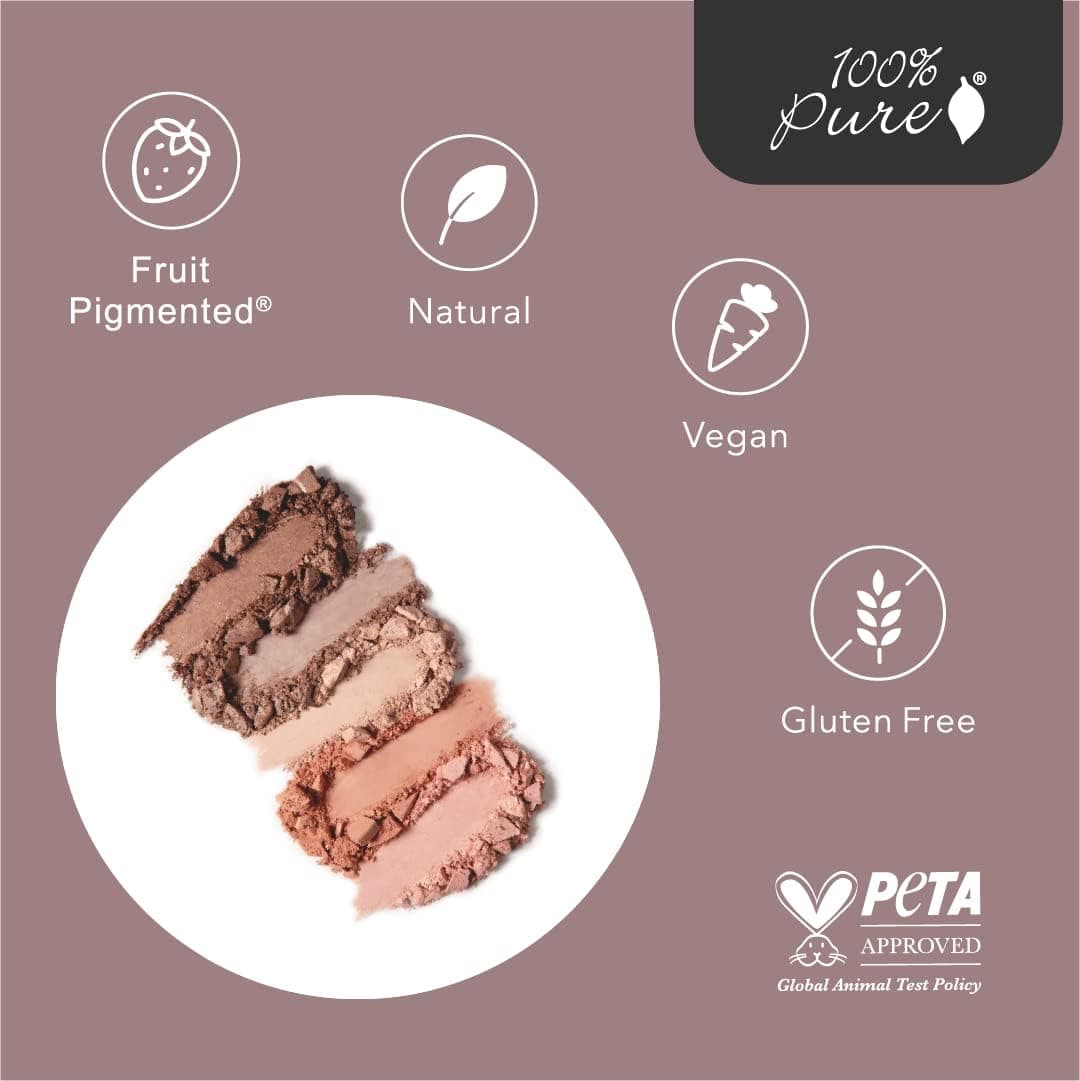 پالت آرایشی دخترانه 100% PURE Pretty Naked سایه چشم رژگونه و هایلایتر پالت آرایشی دخترانه 100% PURE Pretty Naked سایه چشم رژگونه و هایلایتر
