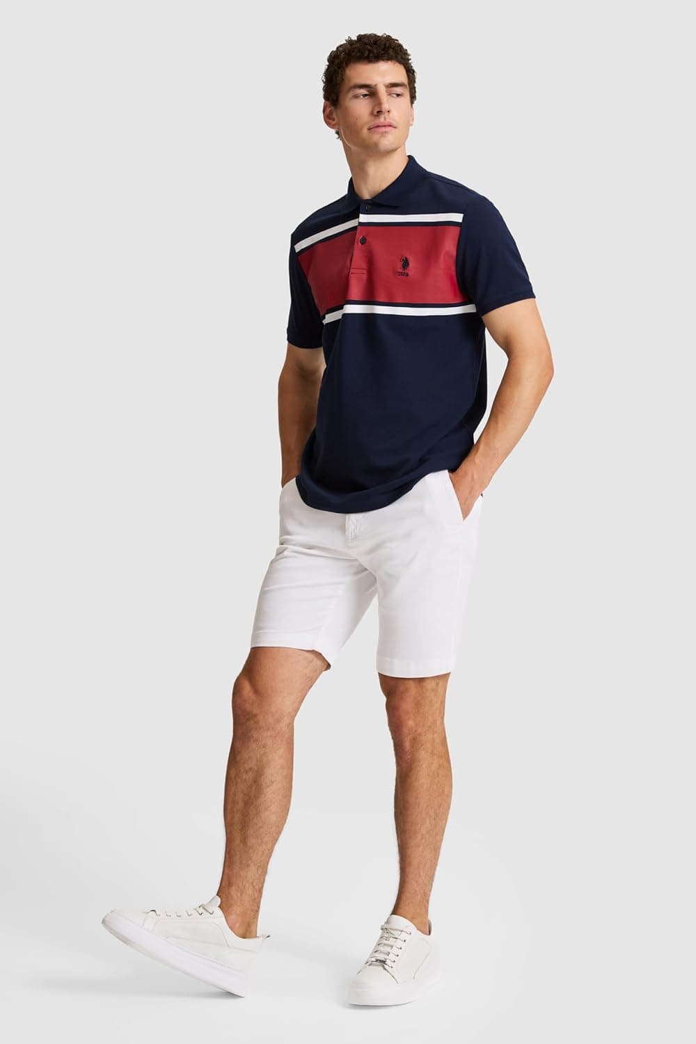 تیشرت مردانه U.S. POLO ASSN. سفید مدل 50326938-VR013 تیشرت مردانه U.S. POLO ASSN. سفید مدل 50326938-VR013