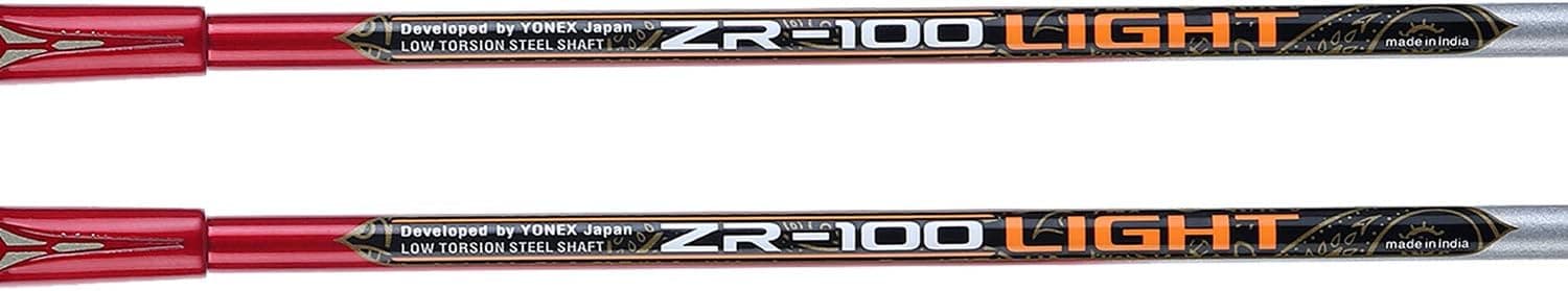 راکت بدمینتون YONEX آلومینیومی سبک با کاور کامل، بسته 2 عددی مدل ZR 100 Light ساخت هند راکت بدمینتون YONEX آلومینیومی سبک با کاور کامل، بسته 2 عددی مدل ZR 100 Light ساخت هند