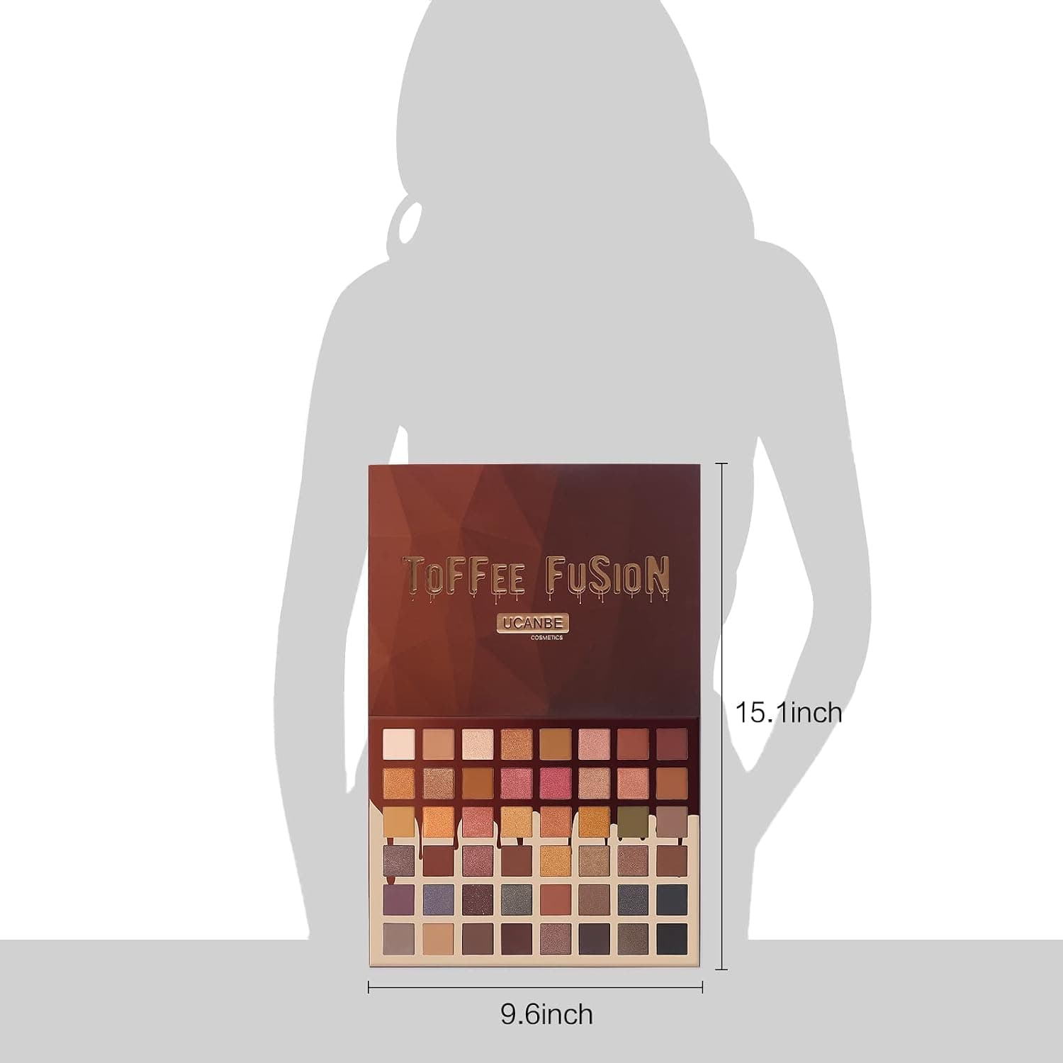پالت سایه چشم دخترانه UCANBE مدل Toffee Fusion با ۴۸ رنگ خنثی پالت سایه چشم دخترانه UCANBE مدل Toffee Fusion با ۴۸ رنگ خنثی