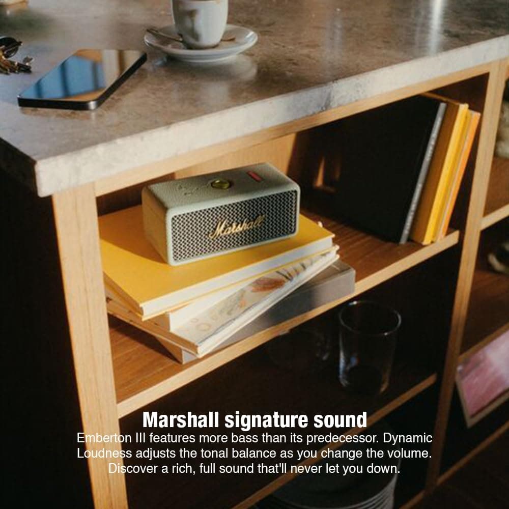اسپیکر بلوتوثی قابلحمل Marshall مدل Emberton III اسپیکر بلوتوثی قابلحمل Marshall مدل Emberton III